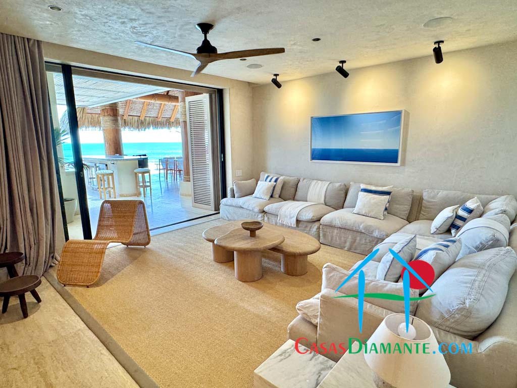 Real Diamante Del Mar Casa Palapas - Sala de televisión 5